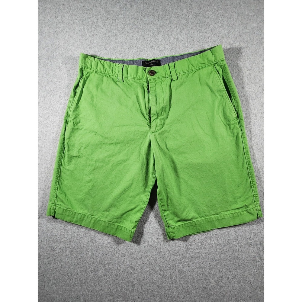 Banana Republic Gavin Men's Chino Shorts, Green, 33, 10" Inseam